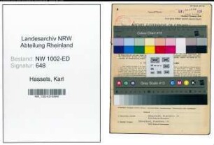 Entnazifizierung Karl Hassels, geb. 06.02.1902 (Schlosser)