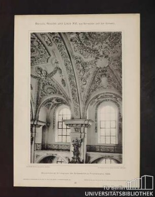 16. Stuckverzierung im Langhause der Schlosskirche zu Friedrichshafen, 1698.