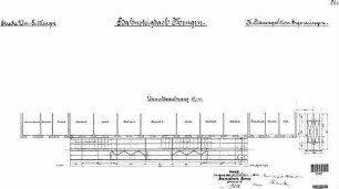 Mengen: Empfangsgebäude Bahnsteigdach Übersicht