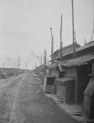Arbeiterviertel in Maoka : Straßenbild