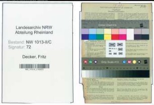 Entnazifizierung Fritz Decker , geb. 29.06.1888 (Holzhaendler)