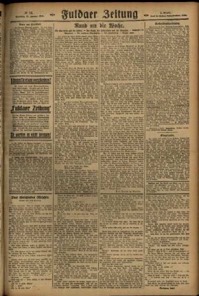 Zweite Ausgabe vom Sonntag, den 31. Januar 1926.