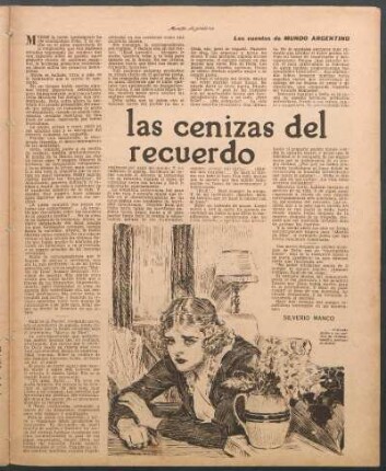 Las cenizas del recuerdo : Los cuentos de Mundo Argentino