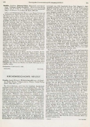 373-374 [Rezension] Francke, August Hermann, Werke in Auswahl