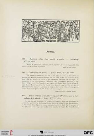 Armes (No. 939-1052)