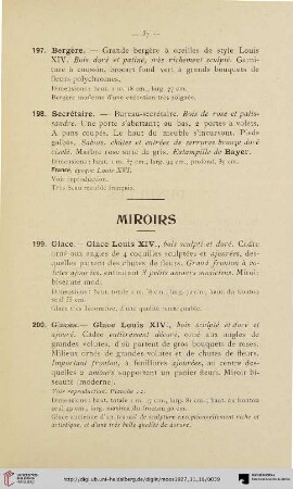 Miroirs (Nr. 199-202)