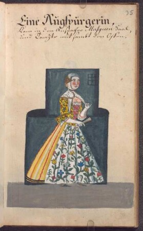 Frau mit Maske: Eine Augspurgerin