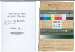 Entnazifizierung Jacob Dierse , geb. 14.08.1896 (Kaufmann)