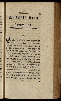 Zweytes Stük.