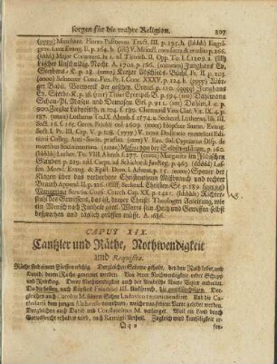 Caput XIX. Cantzler und Räthe, Nothwendigleit und Requisita