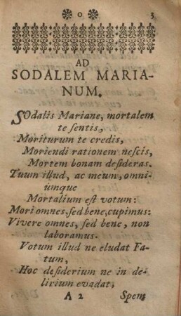 Ad sodalem marianum.