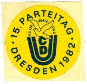 CDU (Christlich-demokratische Union Deutschlands), 15. Parteitag in Dresden