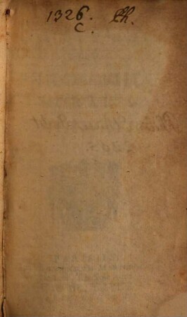 Ethica Sev Philosophia Moralis : juxta principia Aristotelis, [2]. Ethicae Sev Philosophiae Moralis Continvatio