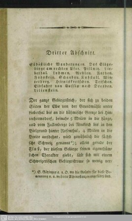Dritter Abschnitt. Südöstliche Wanderungen