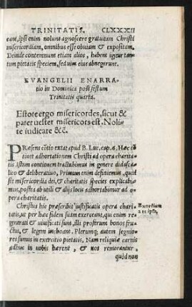 Evangelii Enarratio in Dominica post festum Trinitatis quarta.