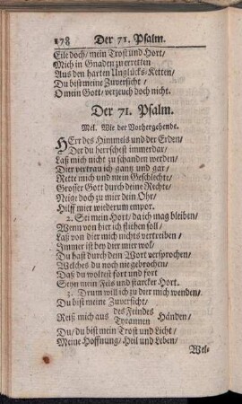 Der 71. - 80. Psalm