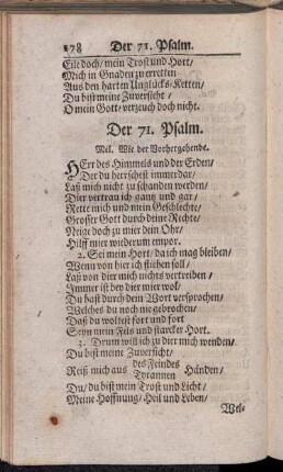 Der 71. - 80. Psalm