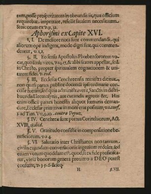 Aphorismi ex Capite XVI.