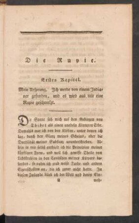 Erstes Kapitel. - Fünftes Kapitel.