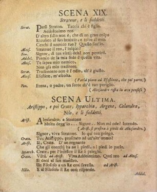 Scena XIX. / Neunzehender Auftritt