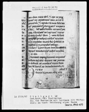 Kalendar - Psalterium - Hymnar (Benediktinerhandschrift) — Taube, Folio 159recto