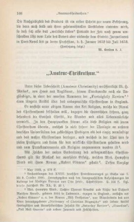 166-182 "Amateur-Christenthum"