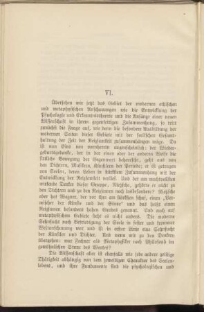 VI. [Umschau]
