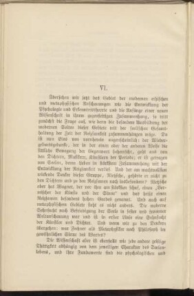 VI. [Umschau]