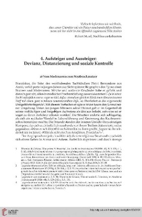 4. Aufsteiger, und Aussteiger: Devianz, Distanzierung und soziale Kontrolle