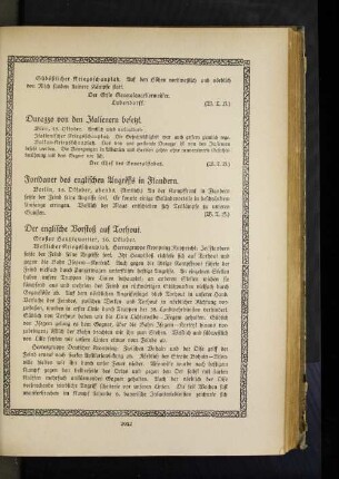 Der englische Vorstoß auf Torhout.
