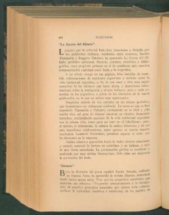 "La Gaceta del Sábado"