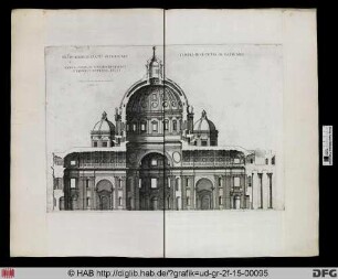 Neu-St. Peter nach Michelangelo – Längsschnitt.
