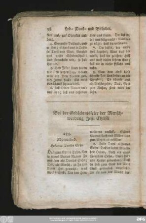 Bei der Gedächtnißfeier der Menschwerdung Jesu Christi.