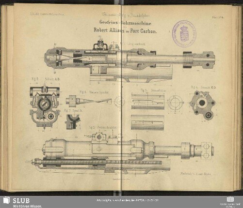 Gesteins-Bohrmaschine von Robert Allison in Port Carbon