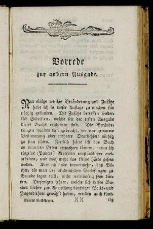 Vorrede zur andern Ausgabe.