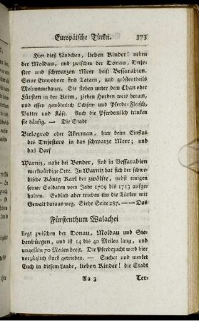 3. Von der Walachei