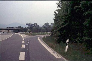 Teilknoten West: Zufahrt von Westen