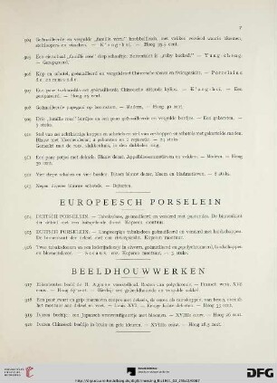 Europeesch porselein (Nr. 914-916)