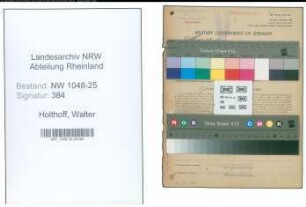 Entnazifizierung Walter Holthoff , geb. 12.05.1909 (Kaufmann)