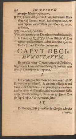 Caput Decimum Octavum.