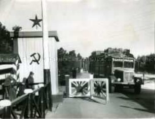 Der Kontrollpunkt Marienborn nach dem Ende der Berlin-Blockade