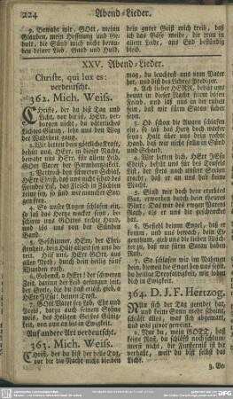 XXV. Abend-Lieder