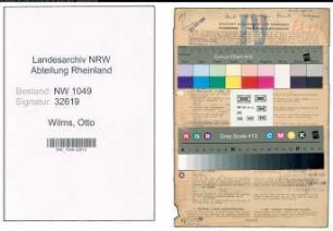 Entnazifizierung Otto Wilms , geb. 05.06.1900 (Bankbeamter)
