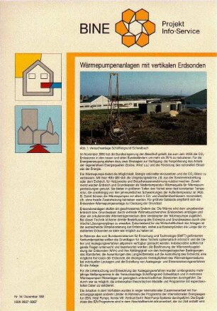 Wärmepumpanlagen mit vertikalen Erdsonden.