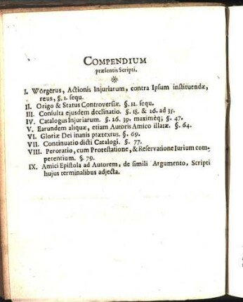 Compendium praesentis Scripti