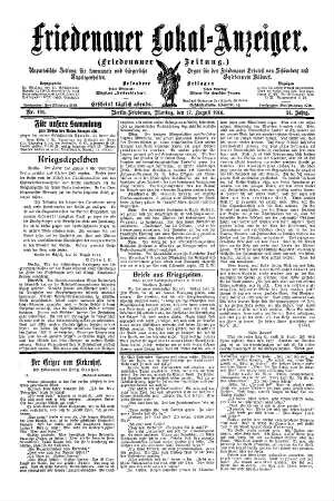 Nr. 191, 17.08.1914