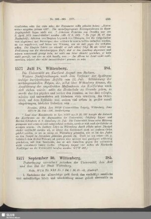 385. 1577, September 30. Wittenberg