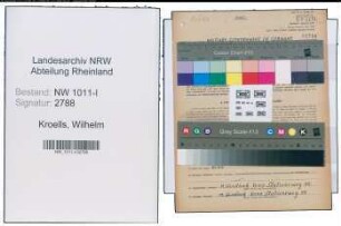 Entnazifizierung Wilhelm Kroells , geb. 02.11.1907 (Hilfsaufseher)