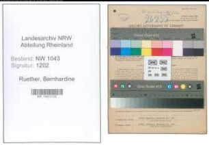 Entnazifizierung Bernhardine Ruether , geb. 18.10.1920 (Angestellte)