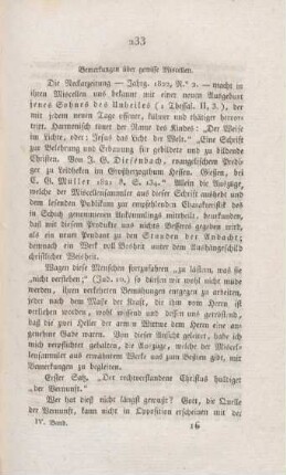 233-244 Bemerkungen über gewisse Miscellen
